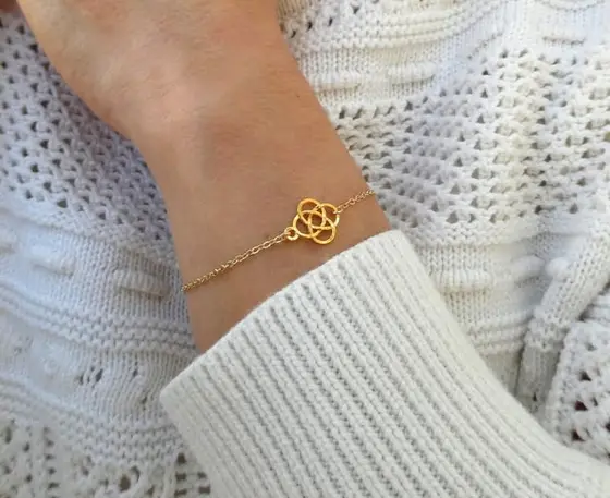 Gold Celtic Charm Bracelet