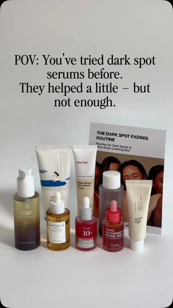 You’ve tried dark spot serums before.

Maybe they helped a little.

But not eno…