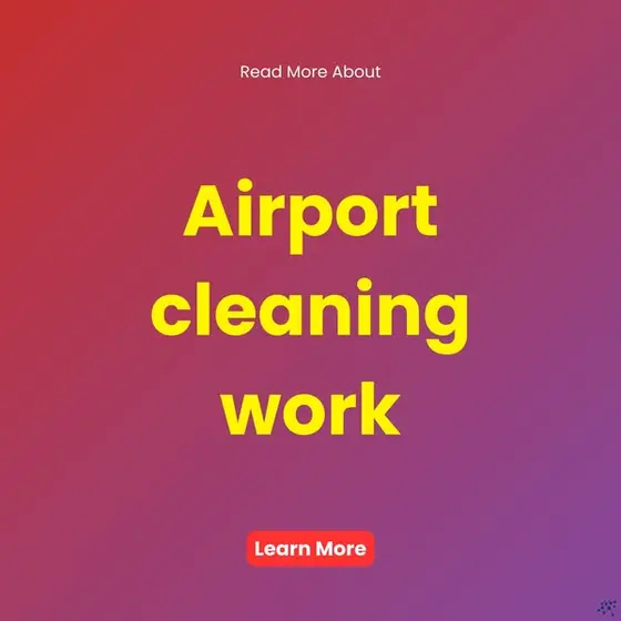 Learn how airport cleaning work is described in guides