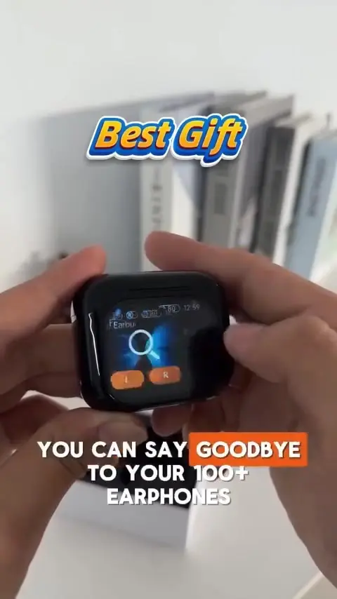 Wireless Bluetooth Translation Earphone With LED display screen