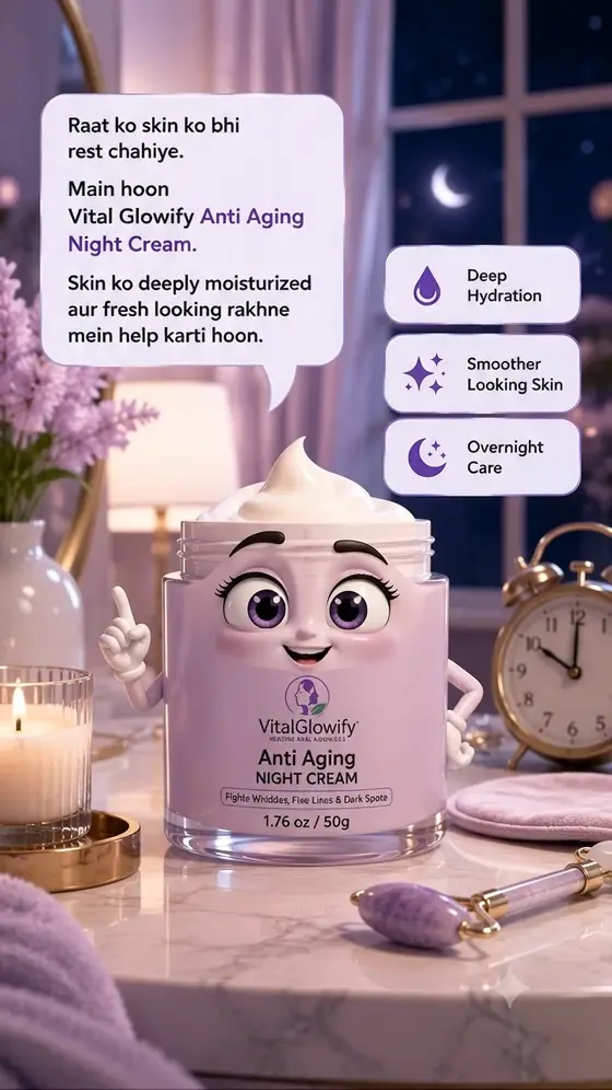 🌙 Let your skin rest while you sleep... ✨

Meet Vital Glowify Anti Aging Night…