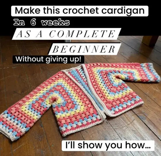 Hexa-Cardigan Crochet Course