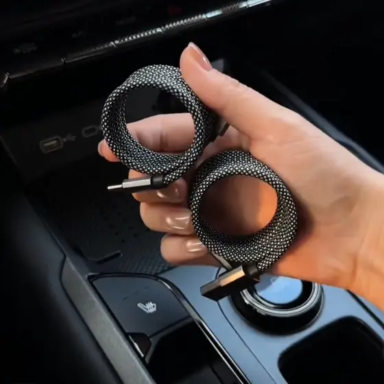 Magnetic Coiled Cable