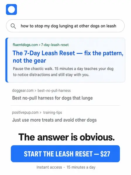 Fine Until He Sees Another Dog?
