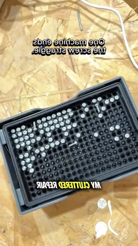 Vibratory Screw Sorter – 6 Interchangeable Trays, 3‑Speed Control, USB-C Powere…