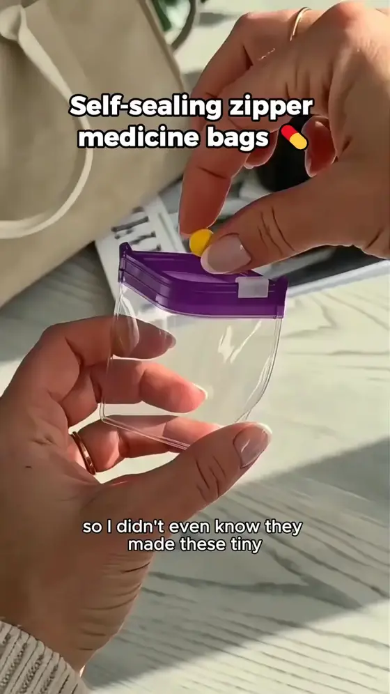💊Clear Zipper Pill Storage Bag