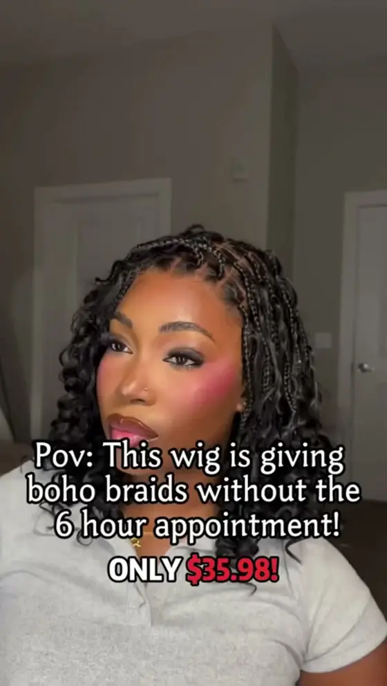 👀 "Wait… that's a wig?" — Exactly.
✅ Natural hairline. Real human hair.
✅ Glue…
