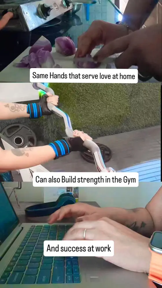 Her hands can knead dough, lift dumbbells, and still conquer deadlines.
.
.
.
.…