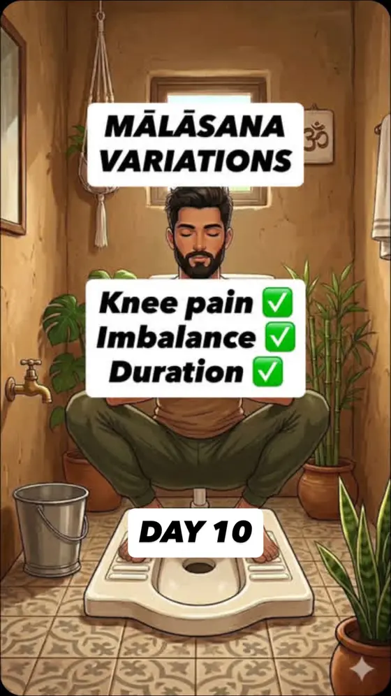 You told me your heels lift and your knees hurt in Malasana. I heard you.

No o…