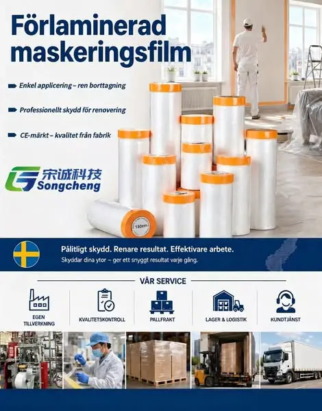 förtejpad maskeringfilm – från kinesisk fabrik
