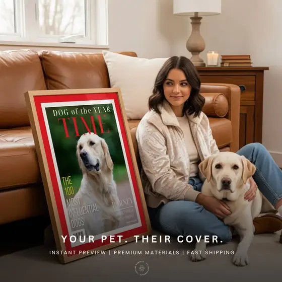 Pet Portrait Magazine Cover