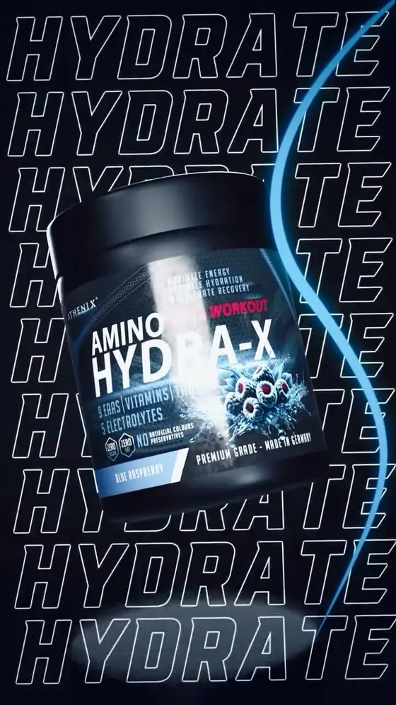 Hydration isn’t enough.
Performance demands more.
ATHENIX® AMINO HYDRA-X combin…