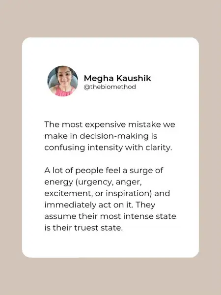 Megha Kaushik (@thebiomethod) • Instagram photos and videos