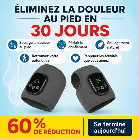Essayez dès aujourd'hui le masseur de pieds chauffant EMSense !