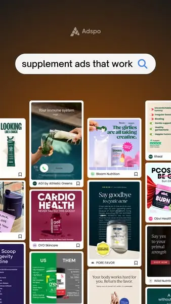 Reveal winning supplement ads