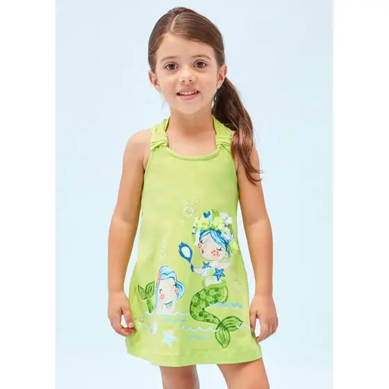 Abito Con Applicazioni In Cotone Sostenibile Bambina MAYORAL 3944