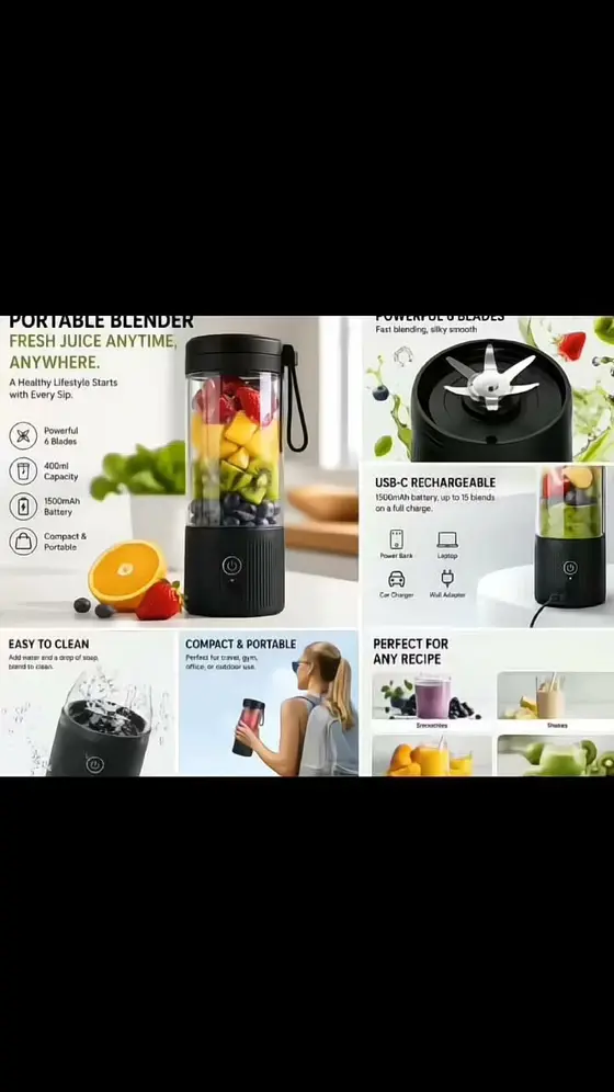 Blend Anywhere, Anytime 🥤