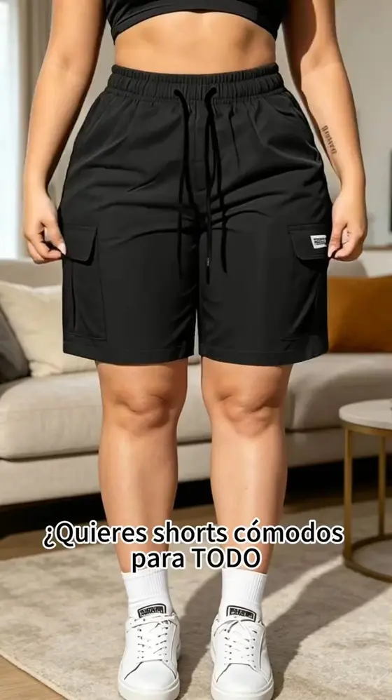 🆕✨👖 2026 New Arrival! Women's Elastic Waist Drawstring Cargo Shorts