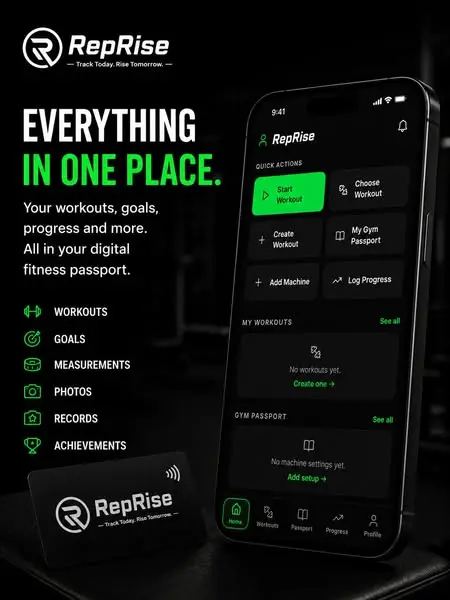 RepRise | Smart NFC Fitness Cards for Personal Trainers & Gym Users