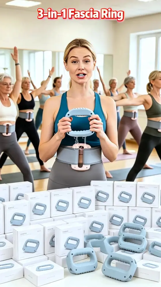 ✨ 3-in-1 Vibrating Fascia Massager Ring – Multi-Speed Electric Muscle Gun ✨