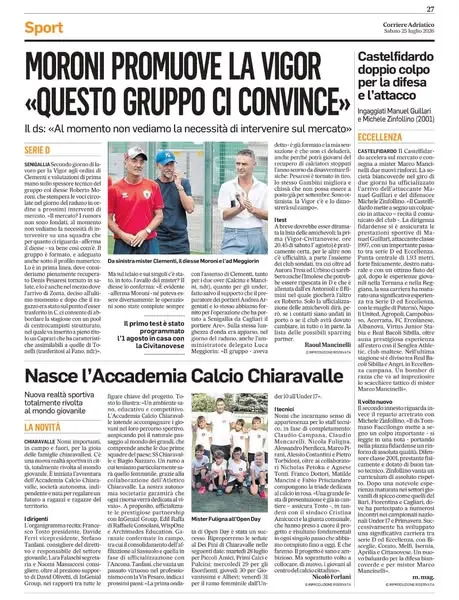 Volevamo ringraziare Nicolò Forlani per l'articolo a noi dedicato sul Corriere…