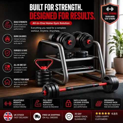 IronFlex™ 3-in-1 Adjustable Dumbbell Set | Magika