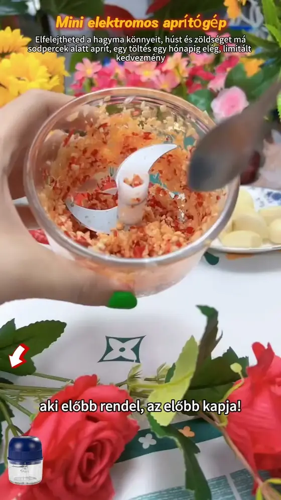 🧄 One-Touch Electric Mini Food Chopper | Multifunctional Mini Blender
✅ Easy O…