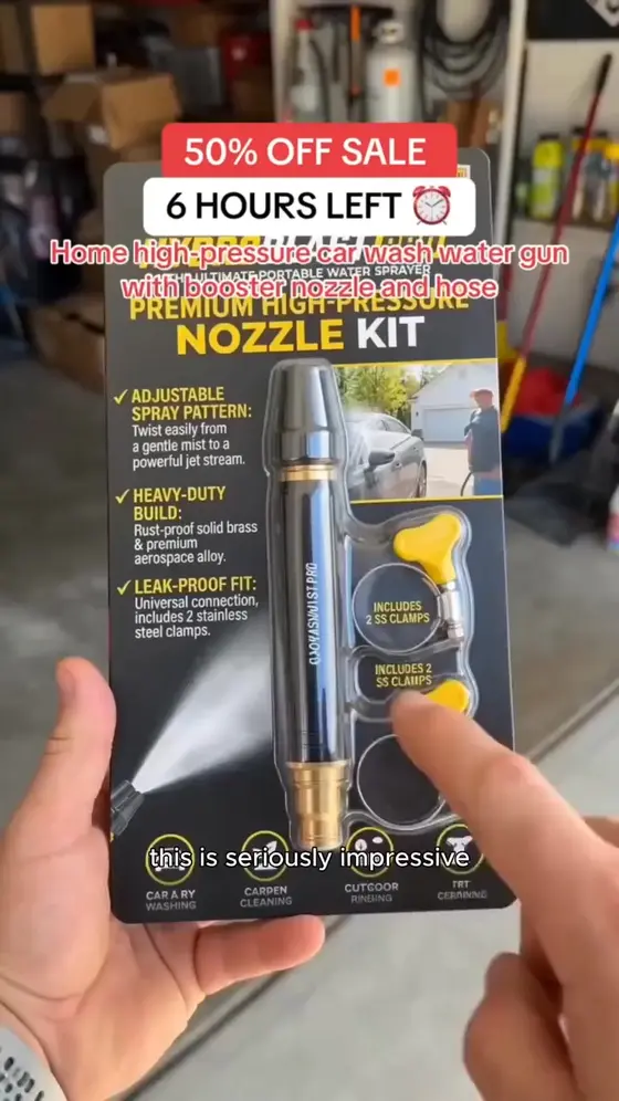 π¦ 50% OFF Today Only β Turn Your Garden Hose Into a High-Power Cleaning Beast!