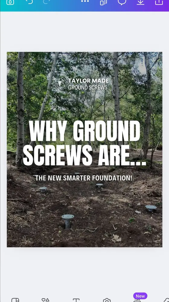 Why Ground Screws are the new smarter Foundation ‼️

Traditional foundations ta…