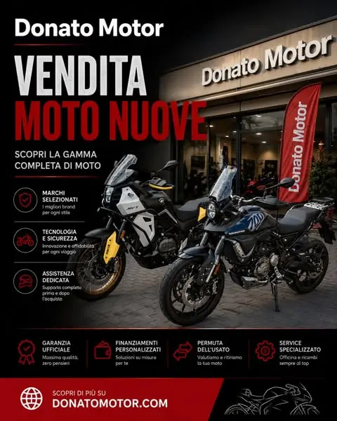 🏍️ La tua prossima moto ti sta aspettando.
Da Donato Motor trovi un'ampia sel…