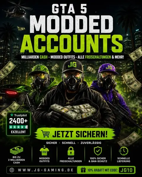 GTA V Services – JG-Gaming: DER ULTIMATIVE ANBIETER FÜR GAMING-DIENSTLEISTUNGEN