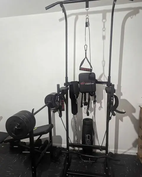 Complete Home Gym Setup (65kg+ Weights) - Power Tower, Opti Bench & Massive Acc…