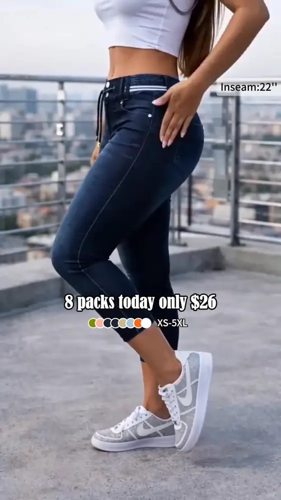 Comfortable, breathable, and versatile! The cropped jeans you've been missing f…