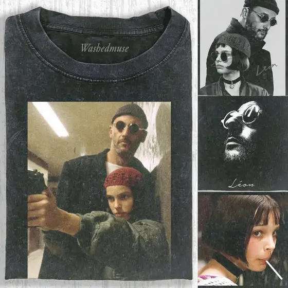 🎬 Léon Vintage Portrait Tee