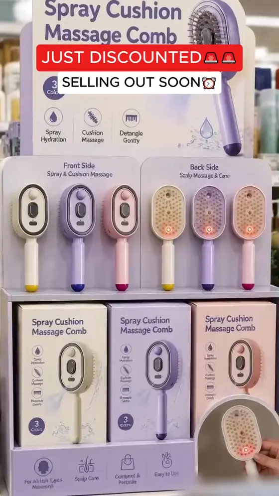 Electric Spray Air Cushion Massage Comb