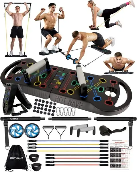 Push Up Board, Portable PushUp Board, Foldable 20 in 1 Push Up Bar | Multifunct…