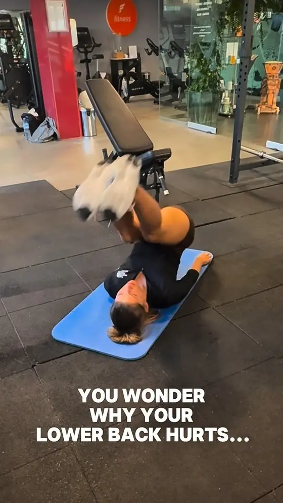 You wonder why your lower back hurts...

But your program never trained your th…