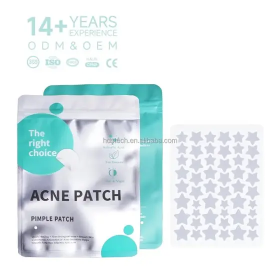 Custom Logo Hydrocolloid Skin Pimple Blemish Patch Travel Size Tea Tree Sticker…