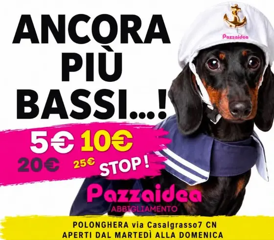 FUORI TUTTO :
DA SABATO 25 LUGLIO
🔥🔥🔥🔥🔥🔥🔥🔥🔥
Polonghera via Casalgrass…
