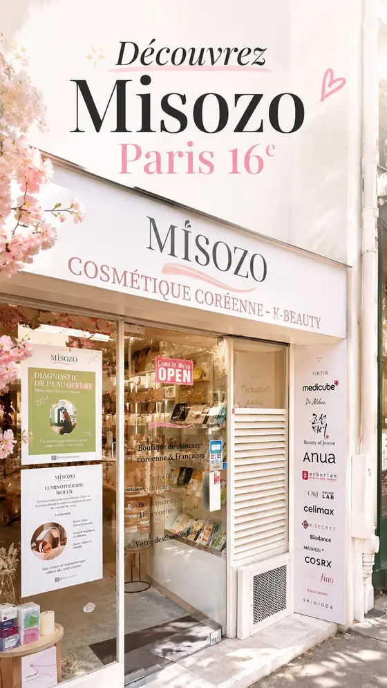 Bienvenue chez Misozo Paris 🤍

Votre boutique spécialisée en skincare coréenne…
