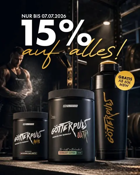 15% Rabatt & Gratis Shaker 🚀