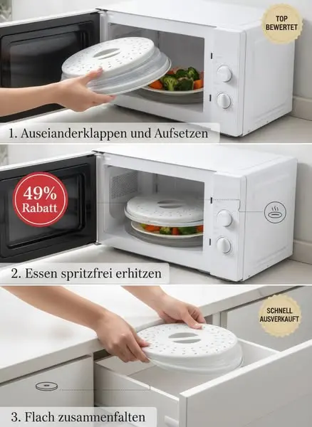 Mikrowellen-Spritzschutz