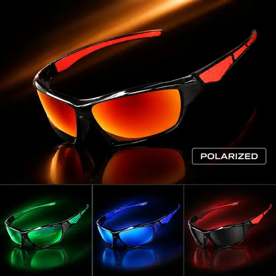 Fashion Sports Sunglasses Polarized UV Protection Personalized Glasses Round Fr…