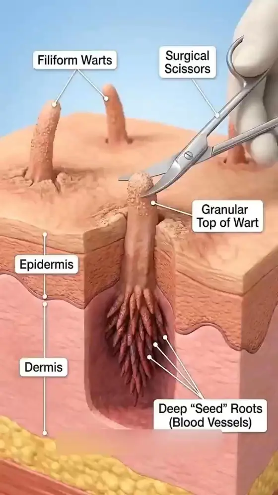 Skin tags / warts / acne / blemishes / Seborrheic keratosis / Skin overgrowth /…
