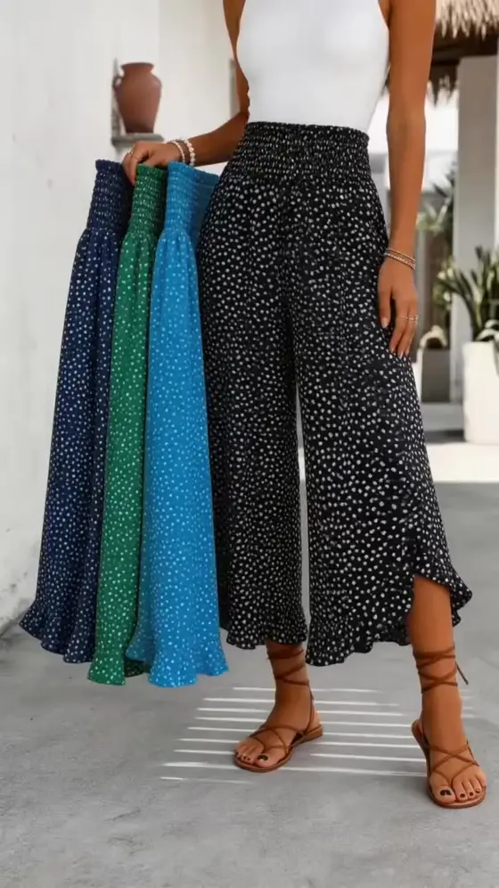 🌸Women’s Flowy High Waist Wide-Leg Pants
