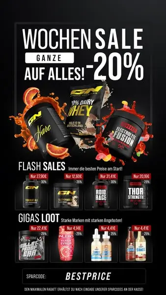 20% auf alles!